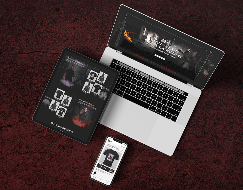 Prototypage d'un site et design de vêtements